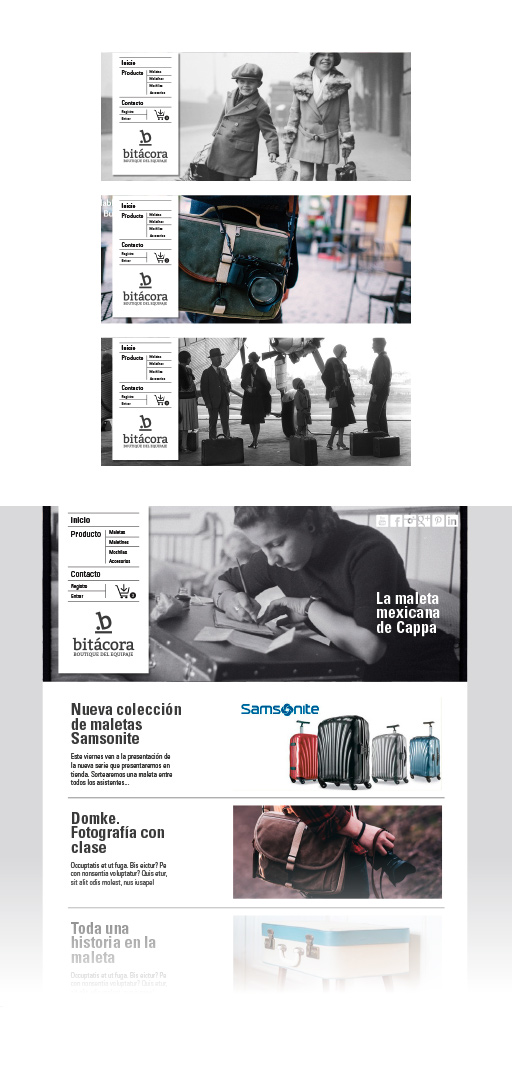 <p>Bitácora
<br>Boutique del equipaje<br></p>